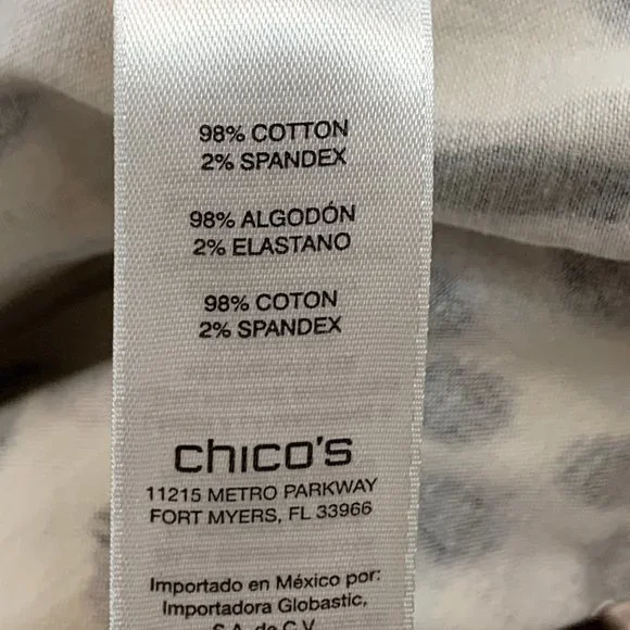 Chico's Long Sleeve Leopard Button Down Jacket Size 3 = XL Animal Print Top - Picture 8 of 14